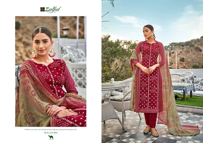 Tamanna Vol 4 By Zulfat Cotton Readymade Suits Catalog
